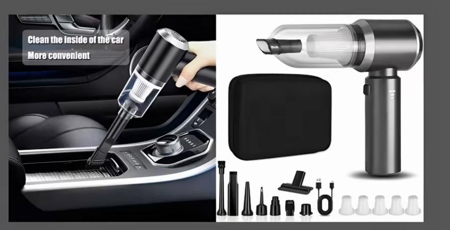 Portable Mini Car Vacuum Cleaner – Powerful Handheld Auto Vac